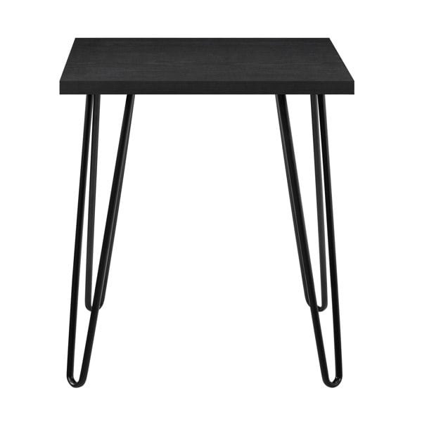 Dorel Home Owen Retro End Table in Black Oak Look