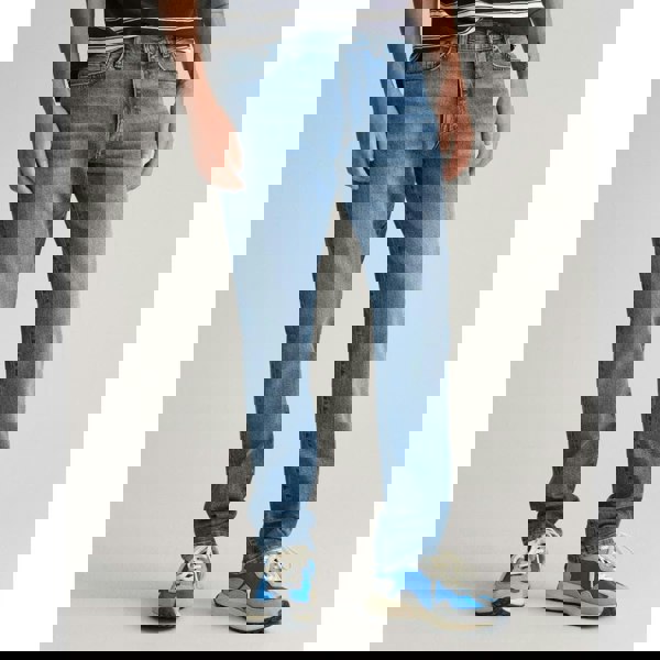 GANT Mens Slim Fit Jeans - 971 Mid Blue Worn In