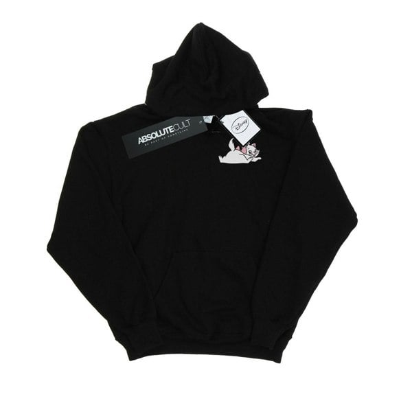 Disney Womens/Ladies Aristocats Marie Sweet Backside Breast Print Hoodie - Black