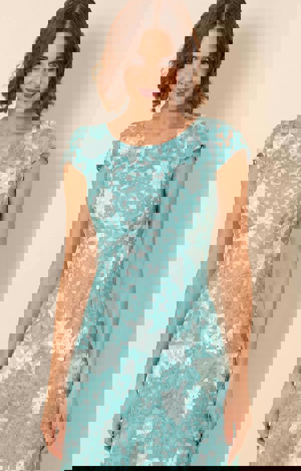 Alie Street London Charlotte Lace Dress - Antique Aqua