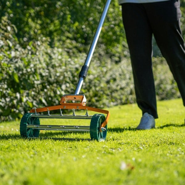 T-mech 50cm Lawn Leveller & Aerator – Orange