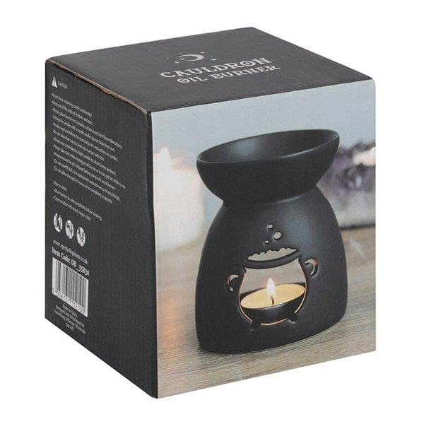 Serano Black Cauldron Cut Out Oil Burner
