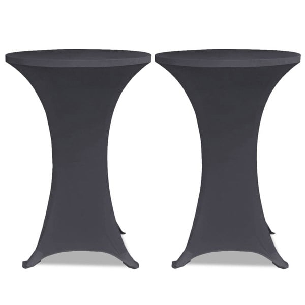 Berkfield Stretch Table Cover 4 pcs 70 cm Anthracite