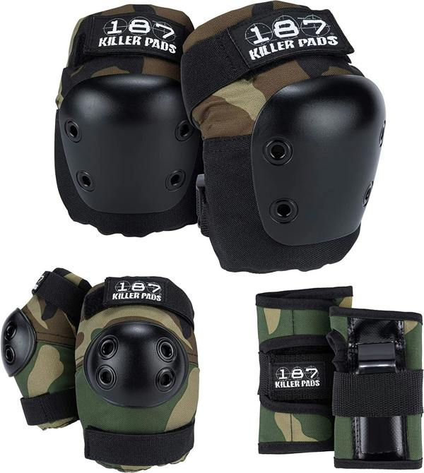187 Killer Pads Junior Six Pack Combo Pad Set Camo