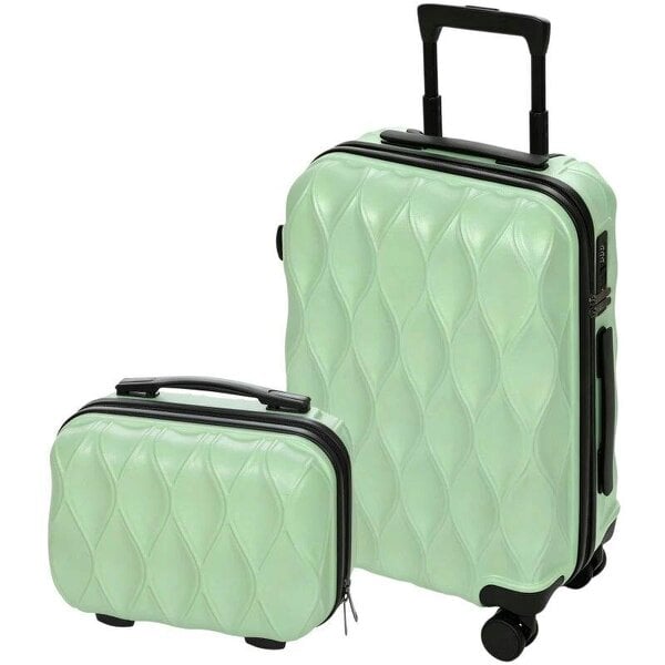 Bobobiy 2-Piece Luggage Set, ABS Hard Shell Carry On Suitcase Set with TSA Lock, Spinner Wheels, 12/20 inch, Green