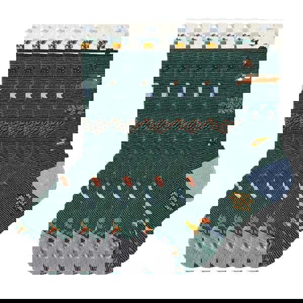 Anyfootwear 5 Pairs Size 5-9 Fashion Long Sock Cartoon Personalized Creative Nature Farm Print For Men Woman Foot Cold Winter Warm