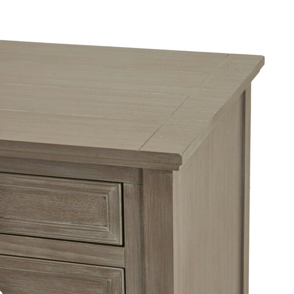 Wyld Haus Laurelbrook Three Drawer Wooden Bedside Table