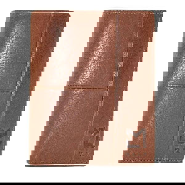 Mala Leather Bloomsbury Men’s Tall Tan Wallet – Genuine Oiled Leather