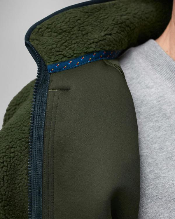 Fjallraven Vardag Pile Mens Fleece - Deep Forest 662 | CHO | Designer Mens Light Jackets