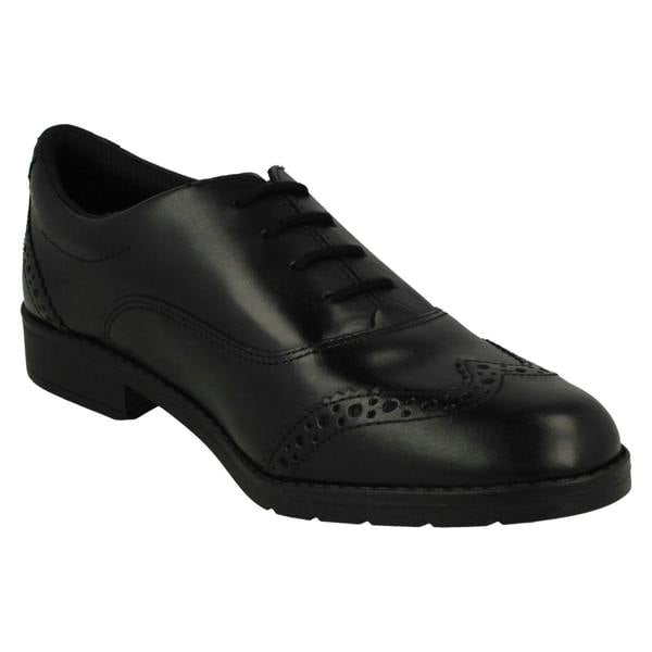 Clarks Girls Clarks Brogue Detailed Formal School Shoes Aubrie Tap