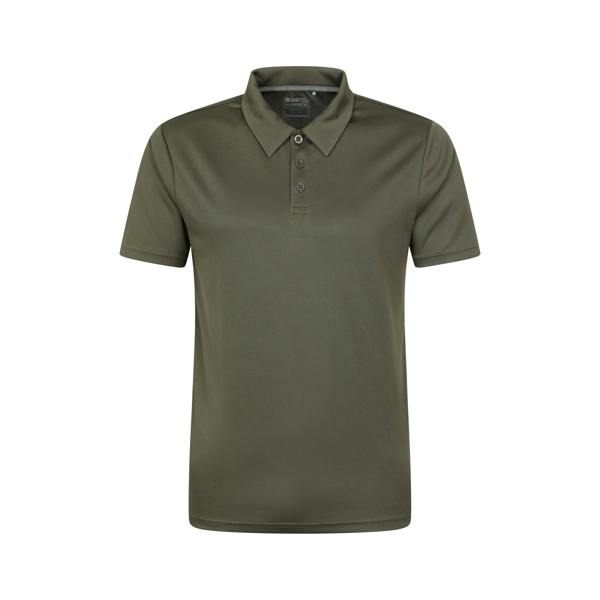 Mountain Warehouse Mens Endurance IsoCool Polo Shirt - Dark Khaki