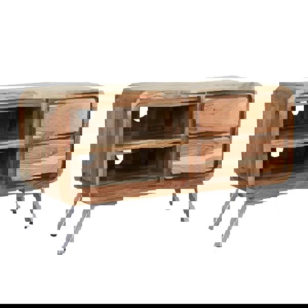 IH Design Aaron Metal & Wood Medium TV Unit