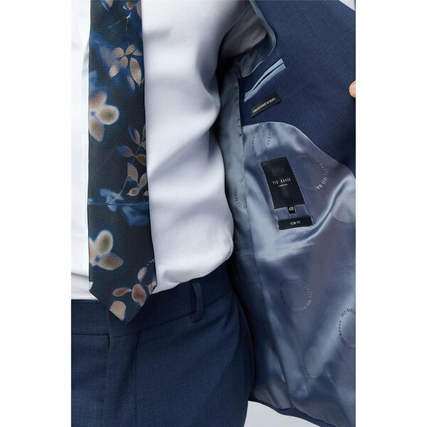 Ted Baker Slim Fit Performance Blue Panama Jacket