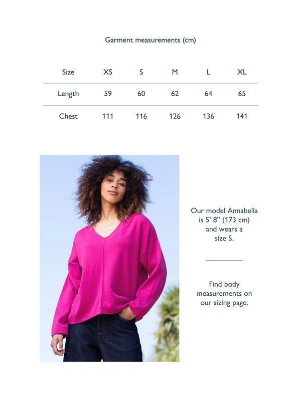 Kite Organic Loscombe Knit Jumper Fuchsia