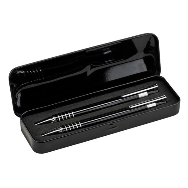 MidOcean Alucolor Pen & Pencil Set - Black - 