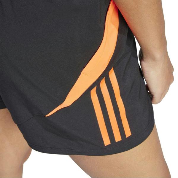 Adidas Womens/Ladies Tiro 24 Football Shorts - Black/Solar Red - 