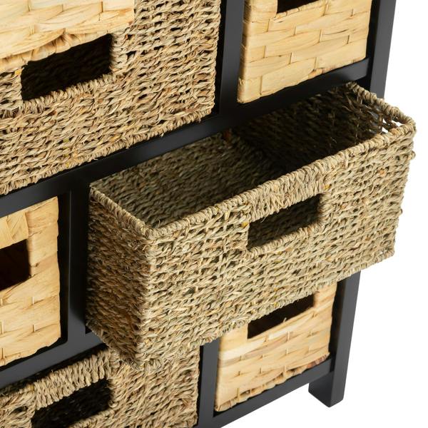 Statement Furniture Tetbury 8 Drawer Storage Unit with Baskets Assembled