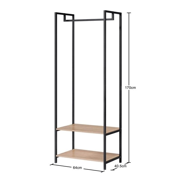 Swish Furniture Scala Open Wardrobe with 2 Shelves
