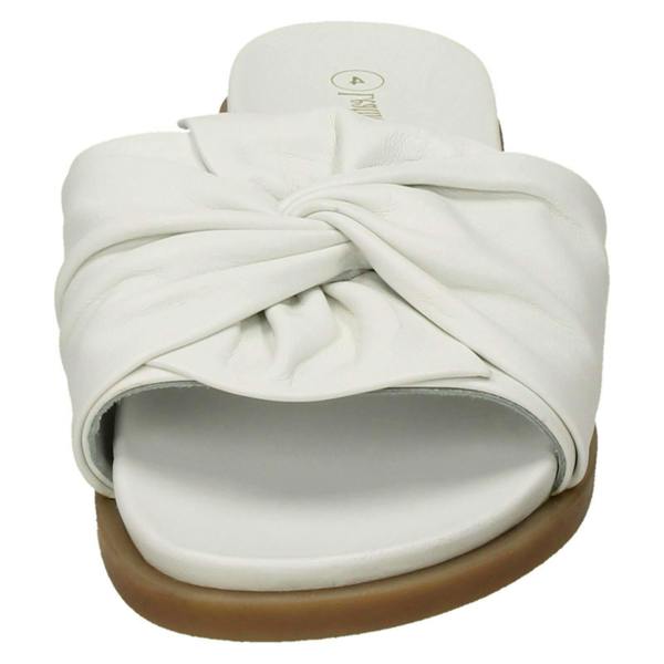 Leather Collection Ladies Leather Collection Twisted Vamp Mules F00203
