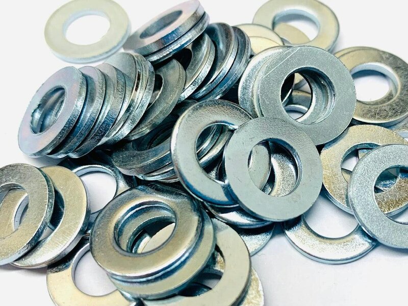 Fixaball Flat Washers Form B BZP Zinc BS4320 M5 - M24