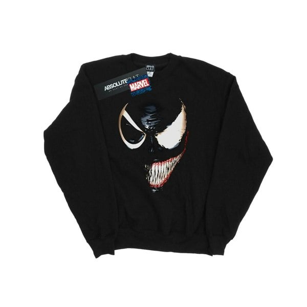 Marvel Mens Venom Split Face Sweatshirt - Black