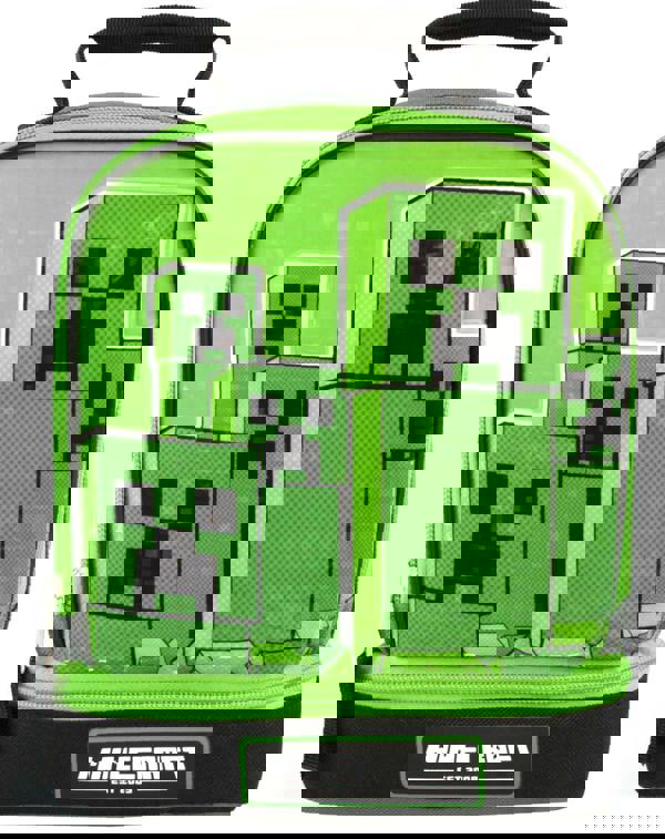 Minecraft Boys Green Creeper Zip Lunch Bag (One Size)