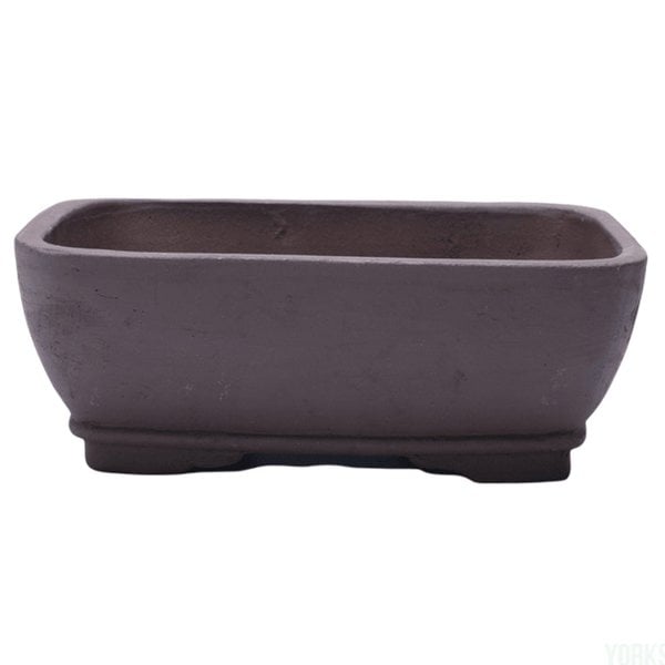 Unglazed Bonsai Pot Rectangle | 26cm x 19cm x 8cm | YB1133 - Yorkshire Bonsai