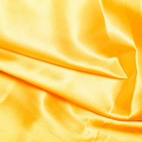 Minerva Core Range Premium Soft Liquid Satin Dressmaking Fabric per metre, 150cm / 59" Wide - Yellow