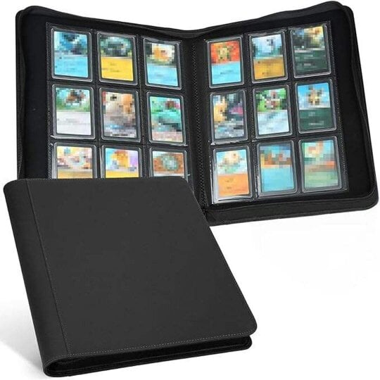 Havendro Trading Card Album 252 Slot Top Loader Holder Card Binder Card Folder Black Gift