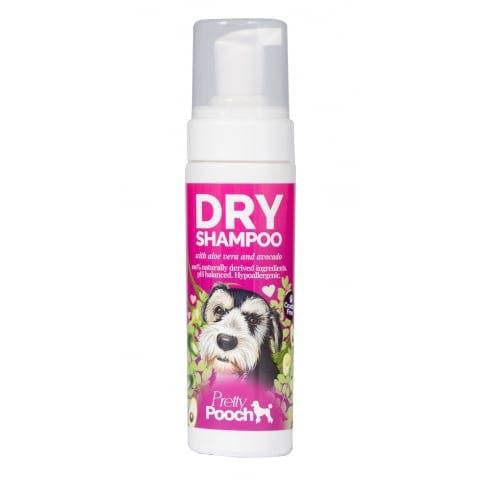 Pretty Pooch Dry Shampoo Mousse - Contains Aloe and Avocado - Cleans, Refreshes and Hydrates Without the Need for Water 200ml