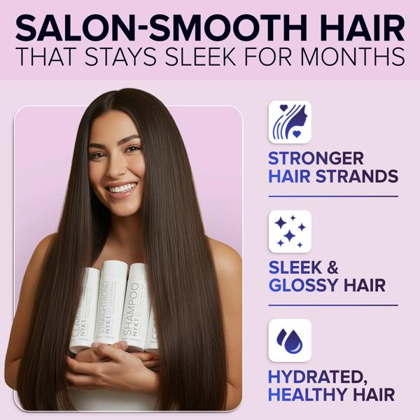 NYK1 StraightBond Keratin Hair Treatment Kit (with Aftercare Set)