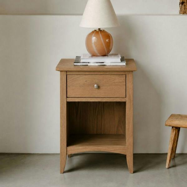 Edward Hopper Bedside Table Modern 1 Drawer Nightstand
