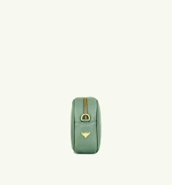 Apatchy London The Tassel Leather Crossbody Bag - Pistachio