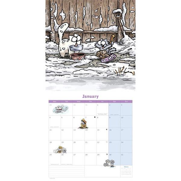 Simon's Cat Calendar 2027, Wall Calendars, Month To View, Humour, Gift