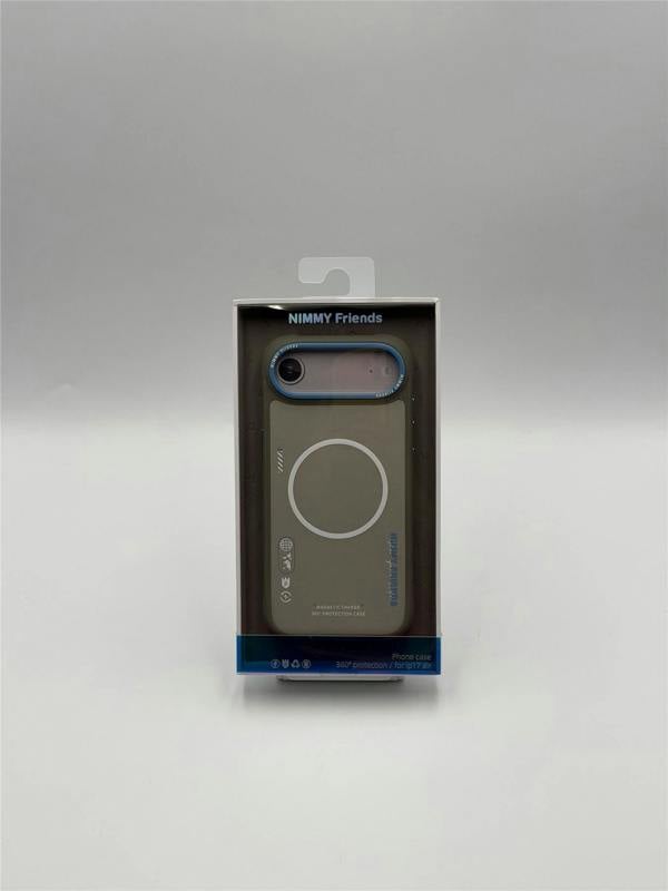 Nimmy Friends Nimmy Cool & Cute 2.0 Case with MagSafe for iPhone 17 Air 6.5" Grey Blue - N-YJKM-CX2.0-IP17-AIR-05