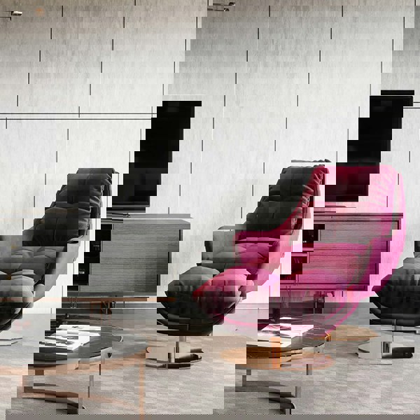 Rit Concept Bonnet Swivel Lounge Chair With Ottoman