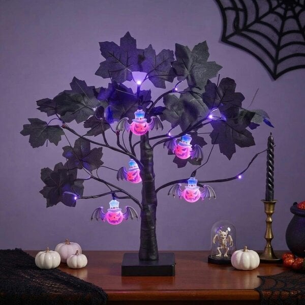 Garden Greatness Haunted LED Silhouette Bat Tree