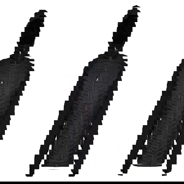 Regatta Mens Navigate Quilted Hybrid Jacket - Black/Seal Grey