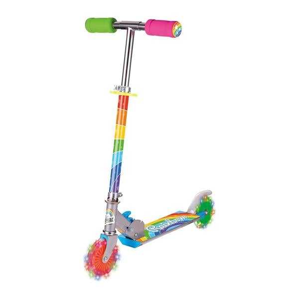 Dragodirect Rainbow 2 Wheel Scooter for Kids Light Up Wheels