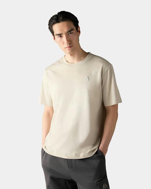 Moose Knuckles Mens Yul Classic T-Shirt - Alabaster 1705