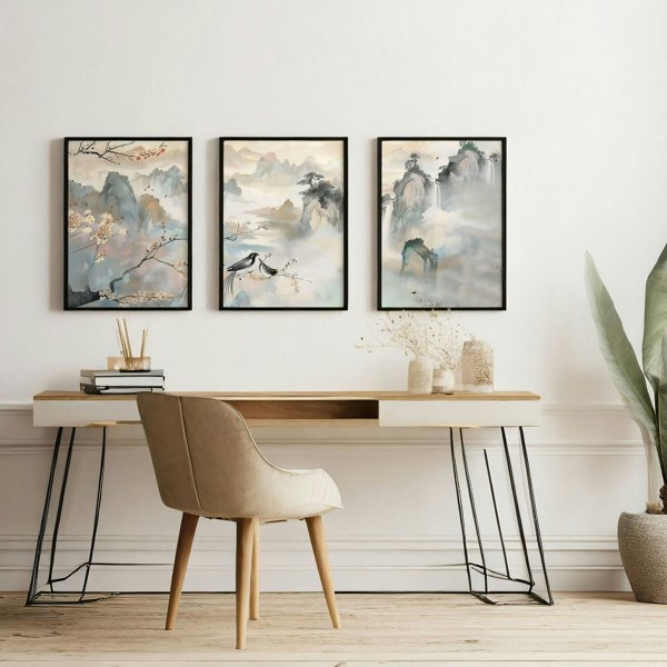 Artwork For Office | Set of 3 wall art prints