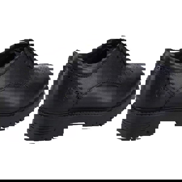 Hush Puppies Jayne Lace Up SNR Leather Girls's Black Lace-Up Shoes