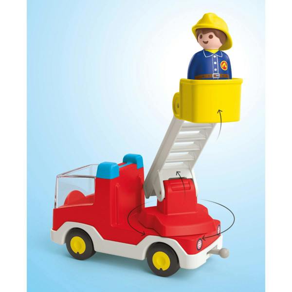 Playmobil JUNIOR: Ladder Unit Fire Truck - 71683 Playset