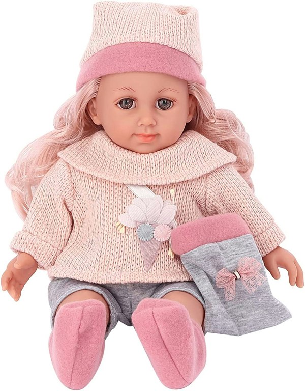 deAO Toys Toys Dress-Up Toy Baby Girl Doll Set