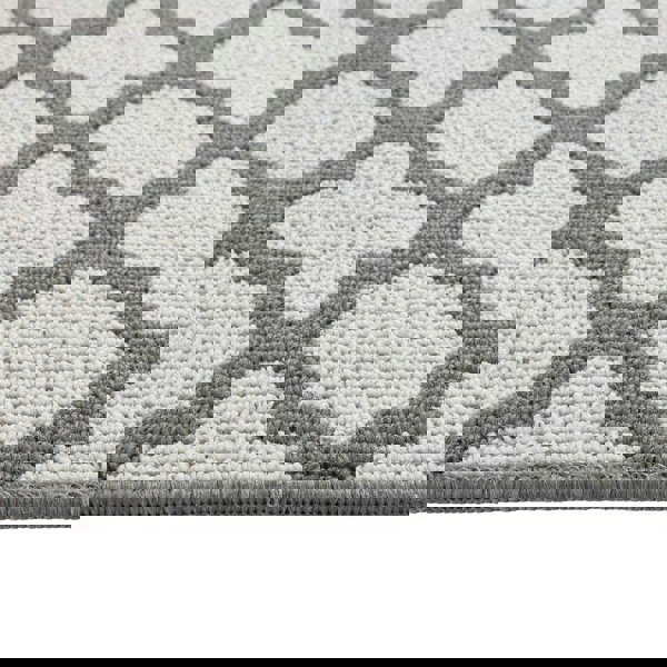 My Mat Stain Resistant Moroccan Tile Silver