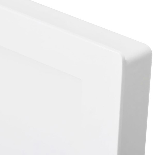 Berkfield Shower Niche with 2 Compartments High Gloss White 41x69x9 cm