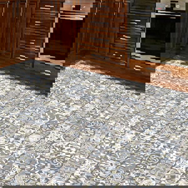 WFS6002 - Limestone Spanish Tiles Floor Stickers 120cm x 60 cm