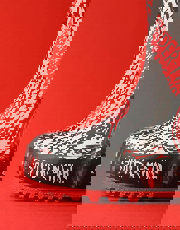 Spiderman Boys Red Character Wellington Boots without Handles