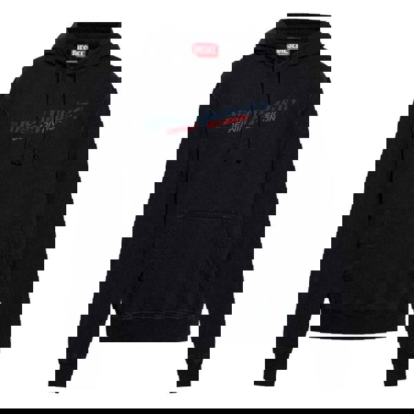 Diesel Mens Industry Denim Division Hoodie - Black