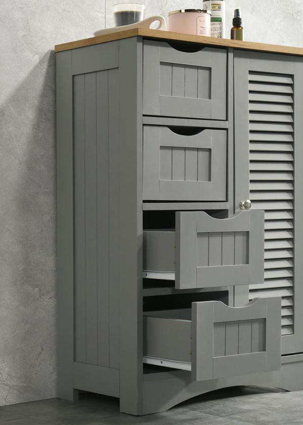 Timber Art Design Modern Freestanding Bathroom Storage Cabinet Unit